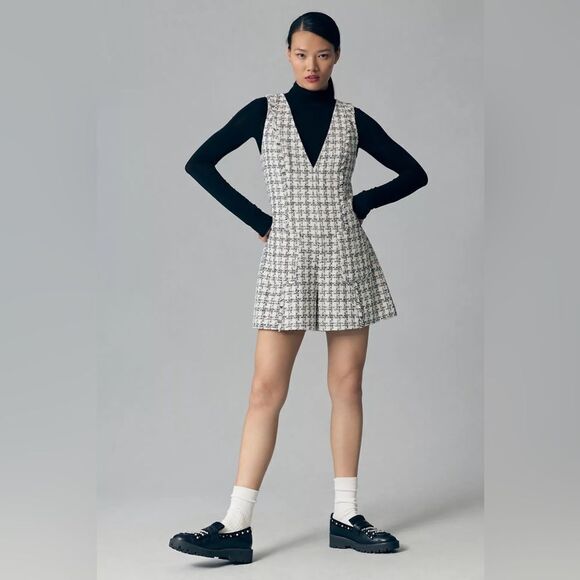 Mare Mare Sleeveless Tweed Romper - Picture 1 of 4
